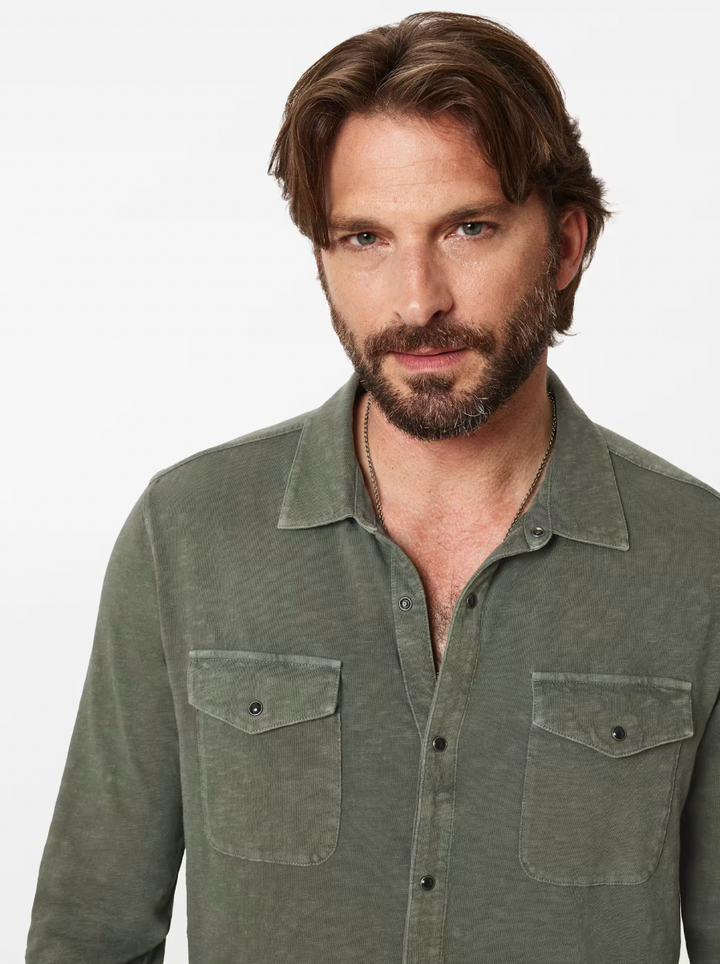 ARVON WESTERN SHIRT (GREEN) - JOHN VARVATOS
