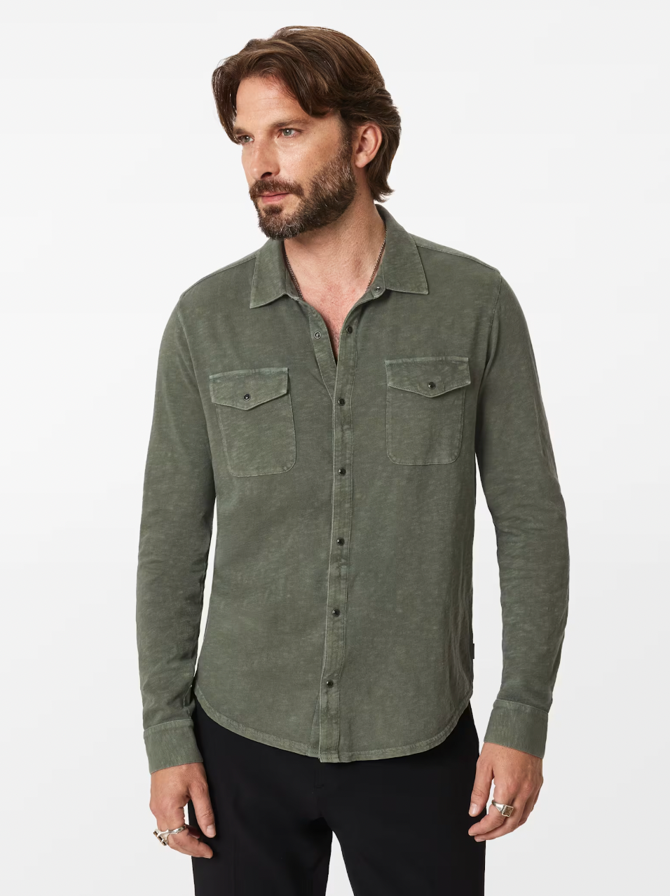 ARVON WESTERN SHIRT (GREEN) - JOHN VARVATOS