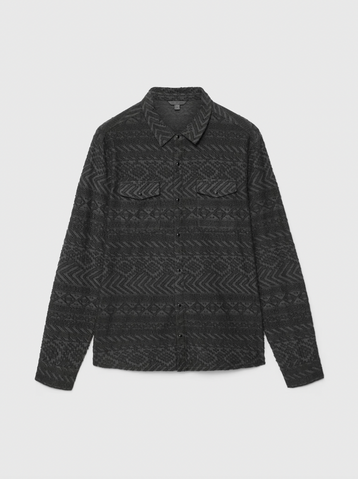 GLOVER WESTERN SHIRT (CHARCOAL) - JOHN VARVATOS
