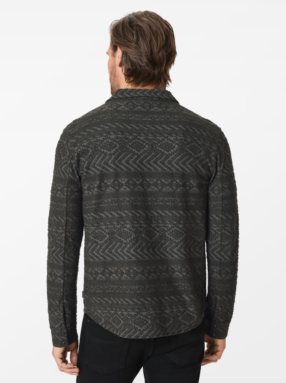 GLOVER WESTERN SHIRT (CHARCOAL) - JOHN VARVATOS