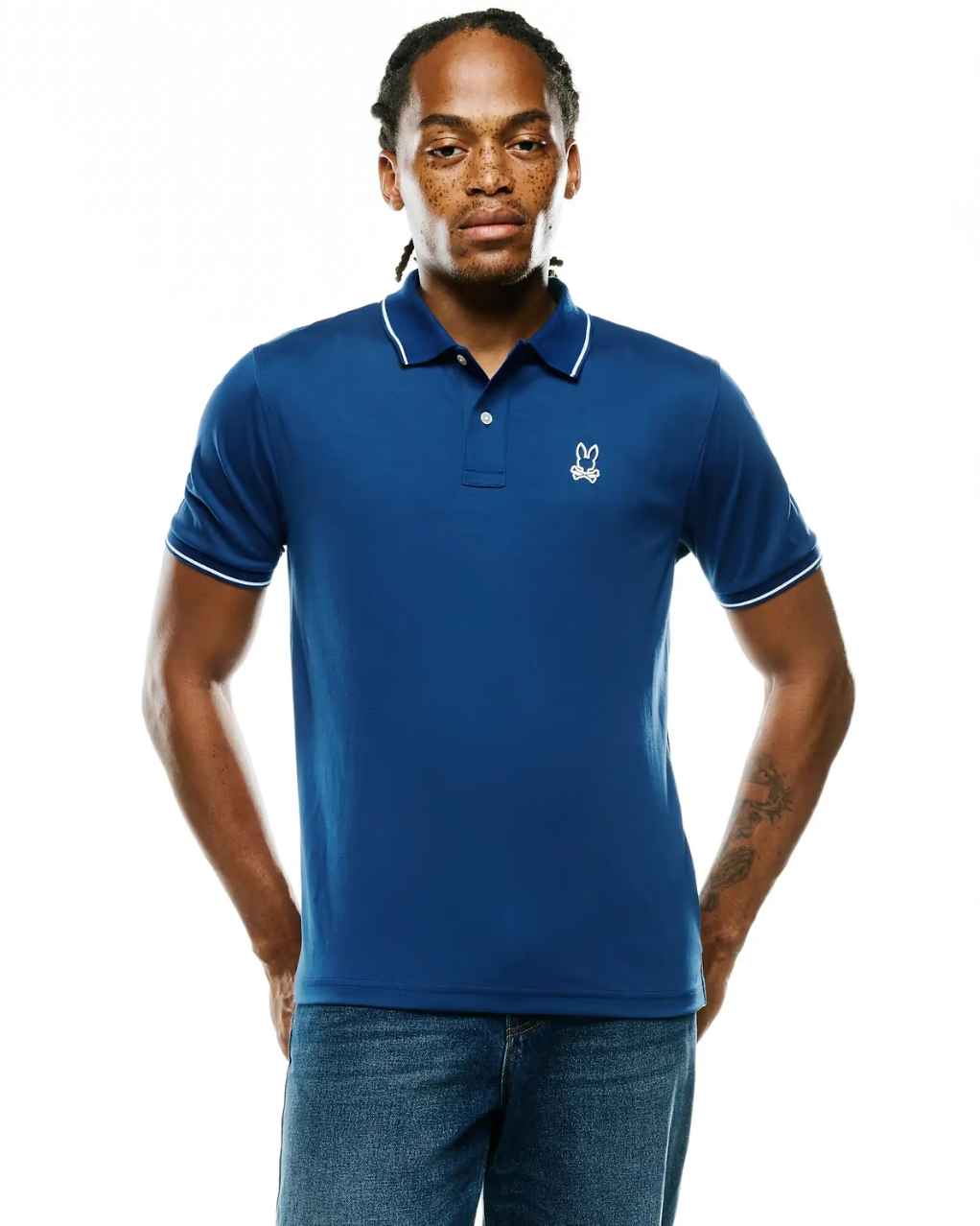 JOJI PERFORMANCE POLO (NAVY PEONY) - PSYCHO BUNNY