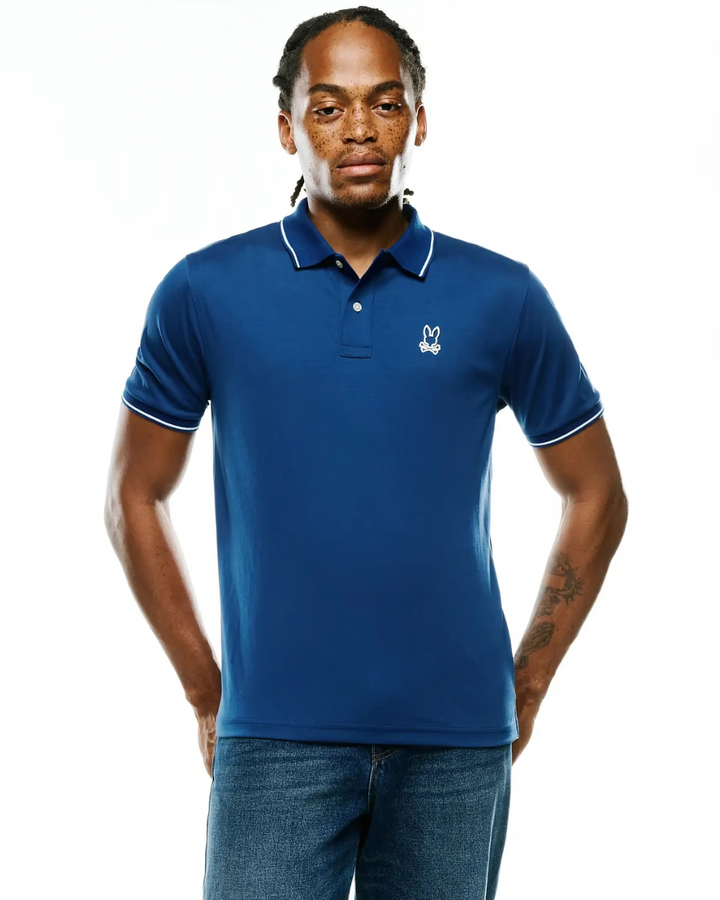 JOJI PERFORMANCE POLO (NAVY PEONY) - PSYCHO BUNNY