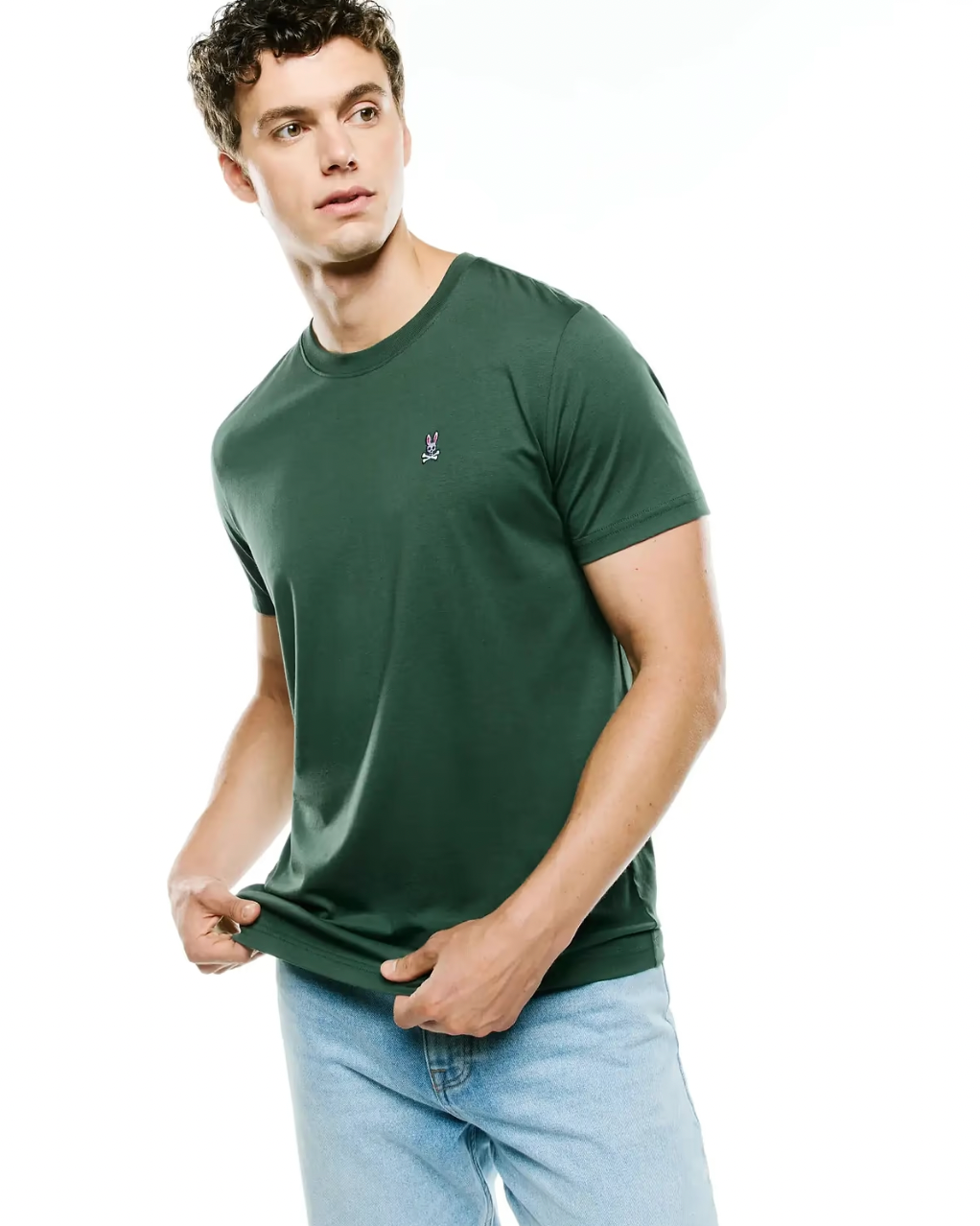 CLASSIC CREW NECK TEE (PINENEEDLE) - PSYCHO BUNNY