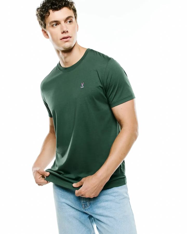 CLASSIC CREW NECK TEE (PINENEEDLE) - PSYCHO BUNNY