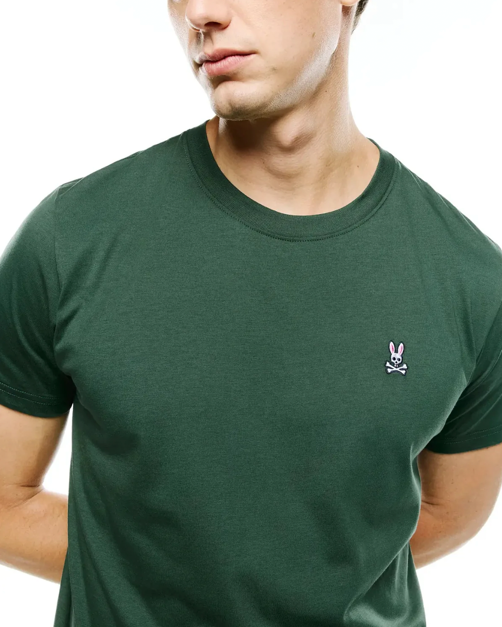 CLASSIC CREW NECK TEE (PINENEEDLE) - PSYCHO BUNNY