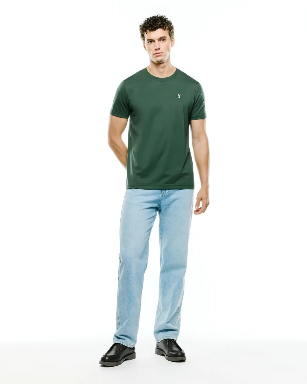 CLASSIC CREW NECK TEE (PINENEEDLE) - PSYCHO BUNNY