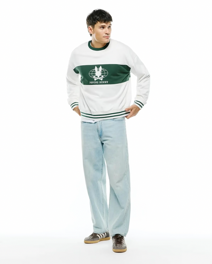 MIKE FRENCH TERRY SWEATER (ECRU) - PSYCHO BUNNY