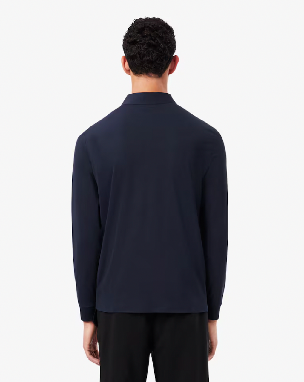 LONG SLEEVE COMMUTER POLO (NAVY) - LACOSTE