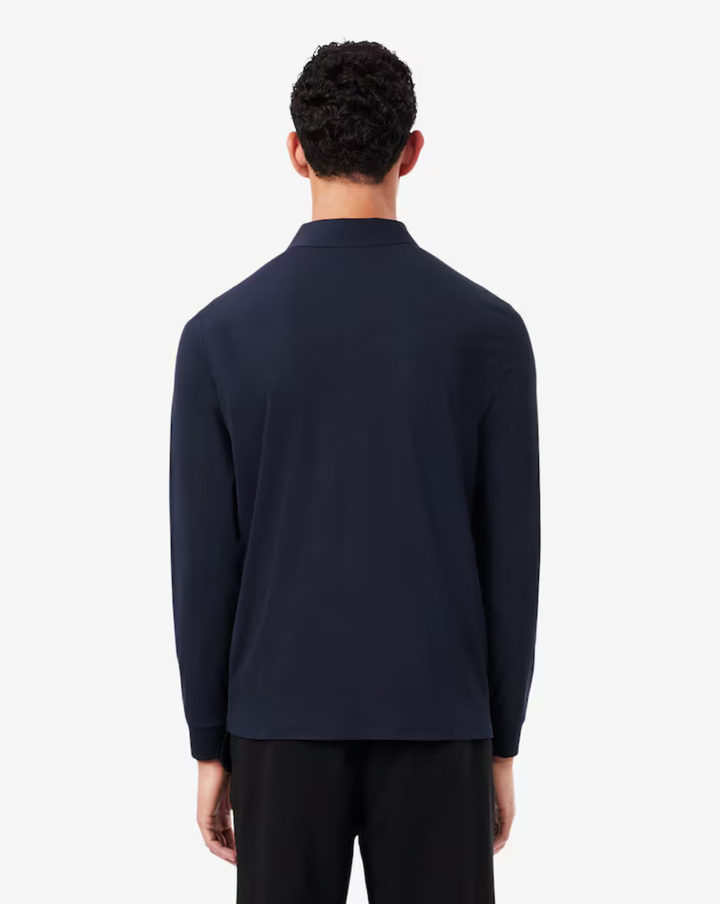 LONG SLEEVE COMMUTER POLO (NAVY) - LACOSTE