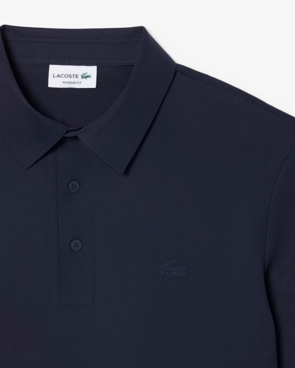 LONG SLEEVE COMMUTER POLO (NAVY) - LACOSTE