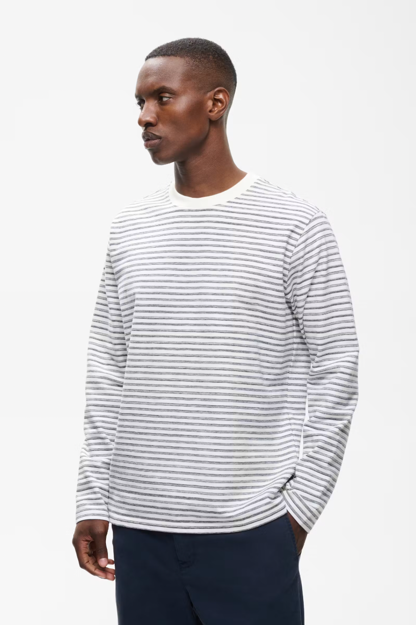 MAKAI STRIPE LONGSLEEVE T-SHIRT (BLUE STRIPE) - MATINIQUE