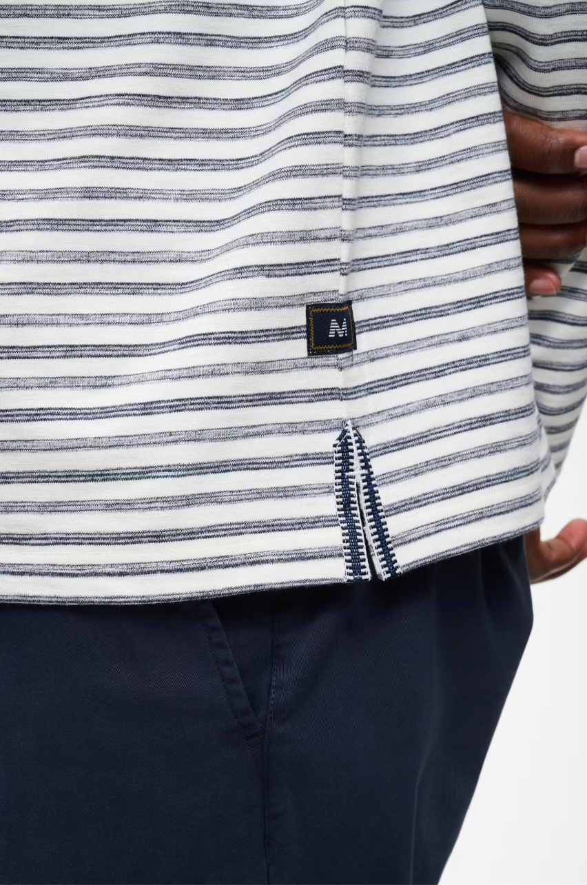 MAKAI STRIPE LONGSLEEVE T-SHIRT (BLUE STRIPE) - MATINIQUE
