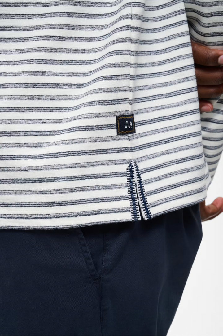 MAKAI STRIPE LONGSLEEVE T-SHIRT (BLUE STRIPE) - MATINIQUE