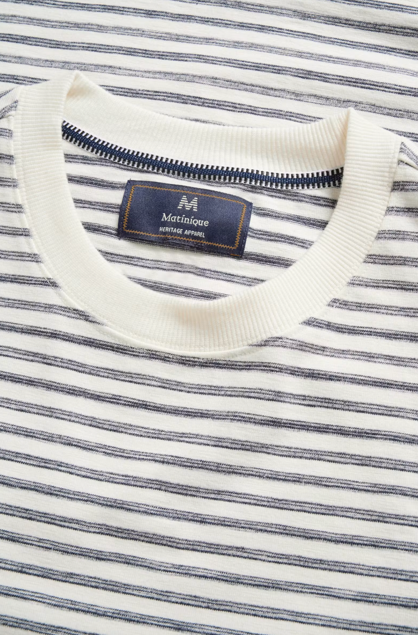 MAKAI STRIPE LONGSLEEVE T-SHIRT (BLUE STRIPE) - MATINIQUE