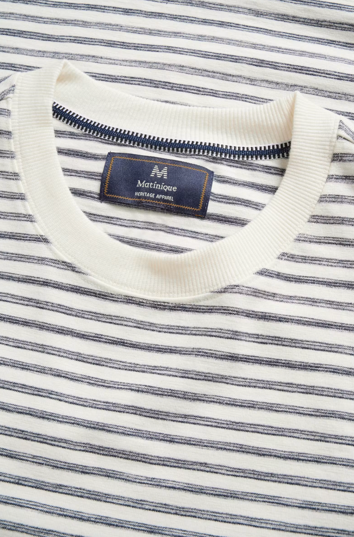 MAKAI STRIPE LONGSLEEVE T-SHIRT (BLUE STRIPE) - MATINIQUE