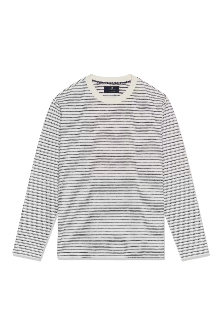 MAKAI STRIPE LONGSLEEVE T-SHIRT (BLUE STRIPE) - MATINIQUE