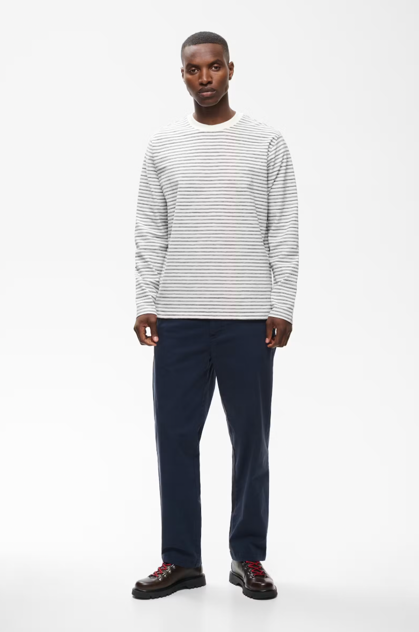 MAKAI STRIPE LONGSLEEVE T-SHIRT (BLUE STRIPE) - MATINIQUE