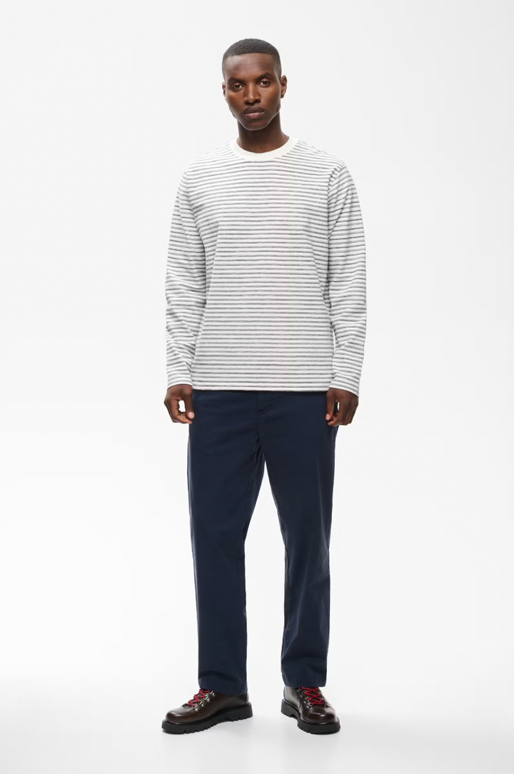 MAKAI STRIPE LONGSLEEVE T-SHIRT (BLUE STRIPE) - MATINIQUE