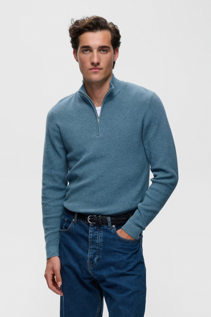 MALAGOON 1/4 ZIP PULLOVER (BLUE) - MATINIQUE