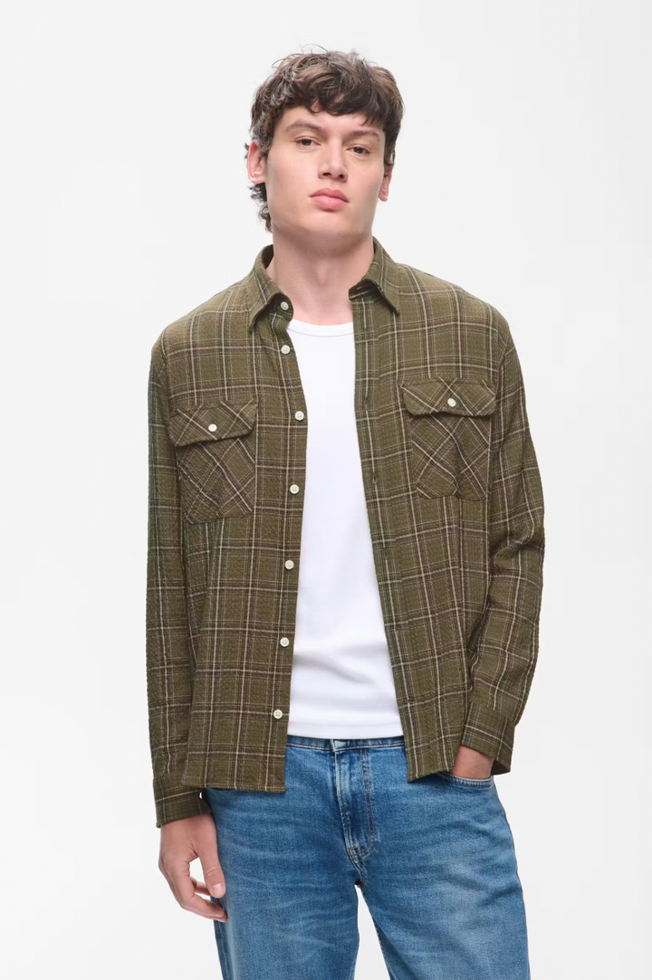 MACHRISTALDO SHIRT (OLIVE) - MATINIQUE