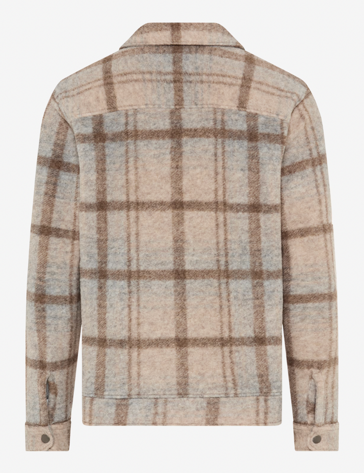 SANTIAGO WOOL OVERSHIRT (BROWN) - BRAX