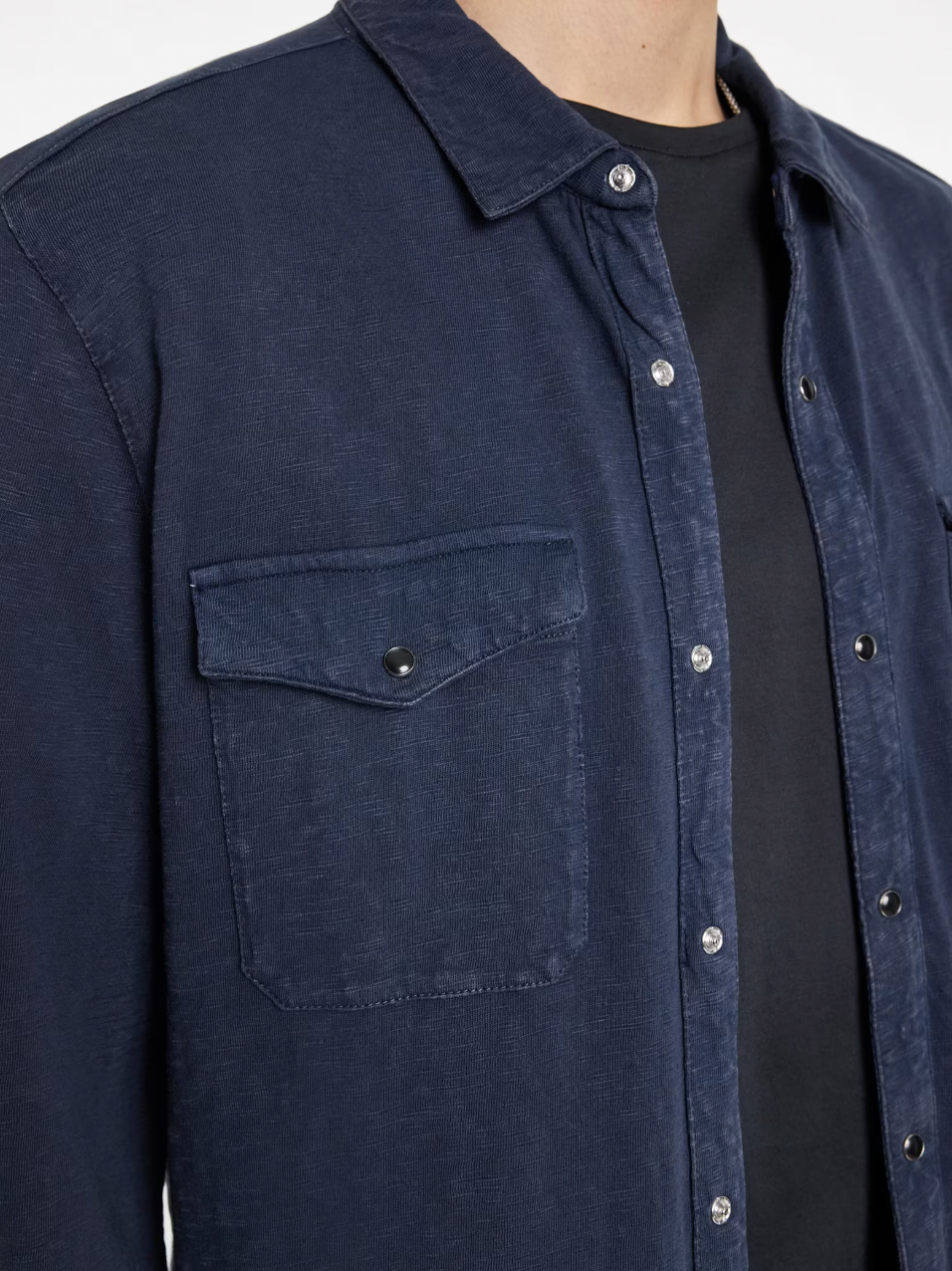 ARVON WESTERN SHIRT (NAVY) - JOHN VARVATOS