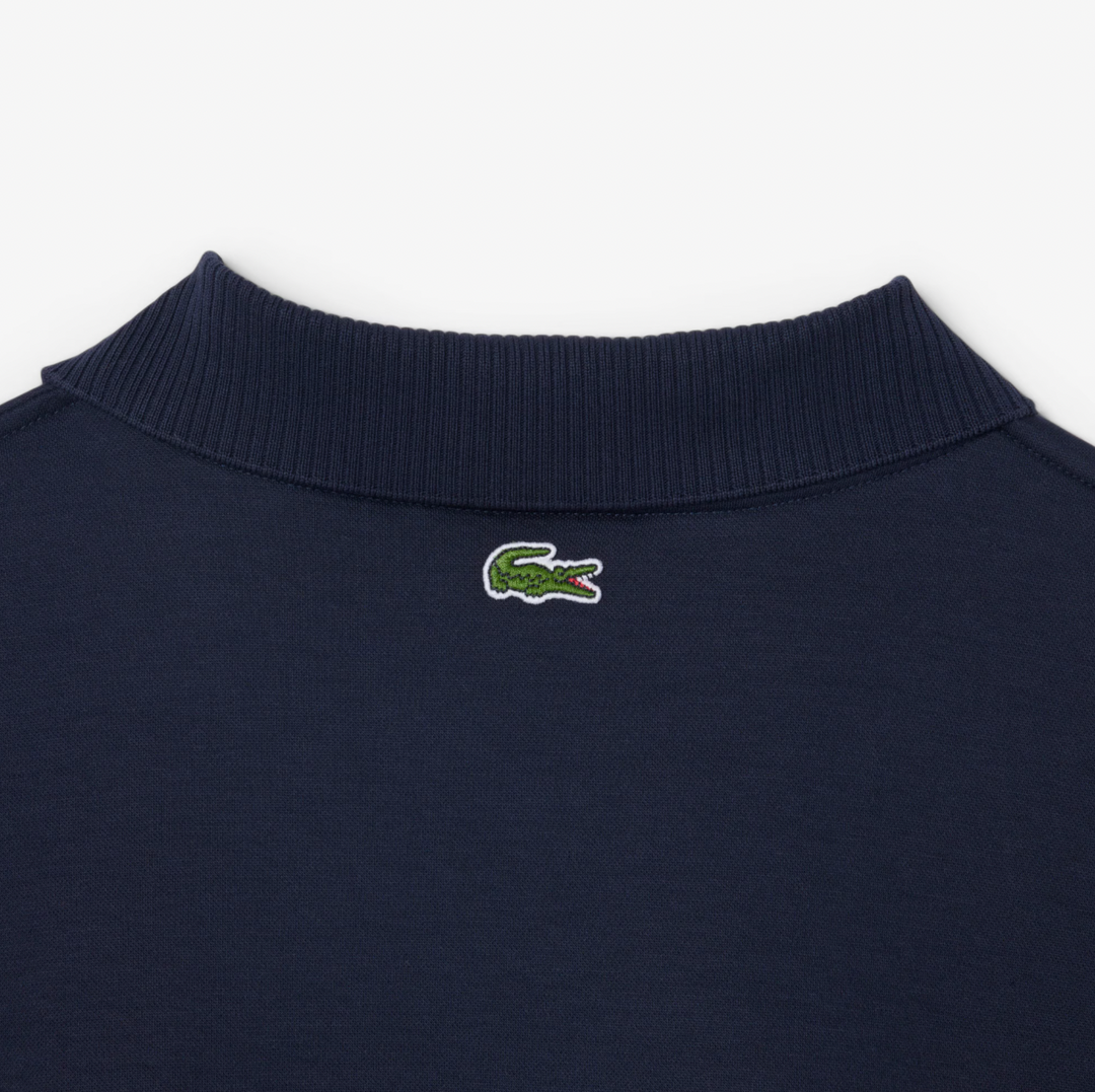 BADGE ACCENT SWEATER (NAVY) - LACOSTE