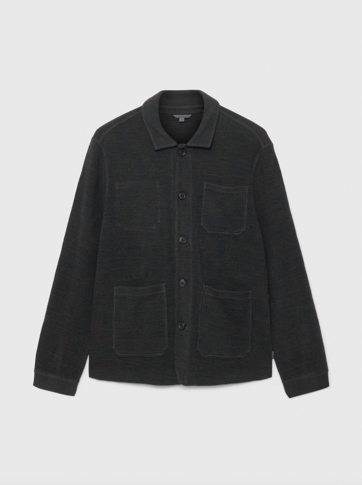 EDMUNDS CHENILLE CHORE JACKET (CARBON) - JOHN VARVATOS