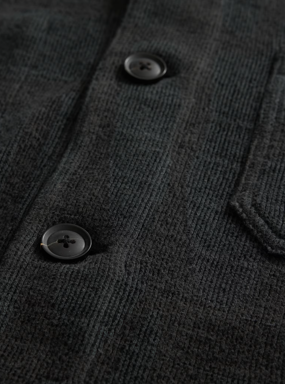 EDMUNDS CHENILLE CHORE JACKET (CARBON) - JOHN VARVATOS