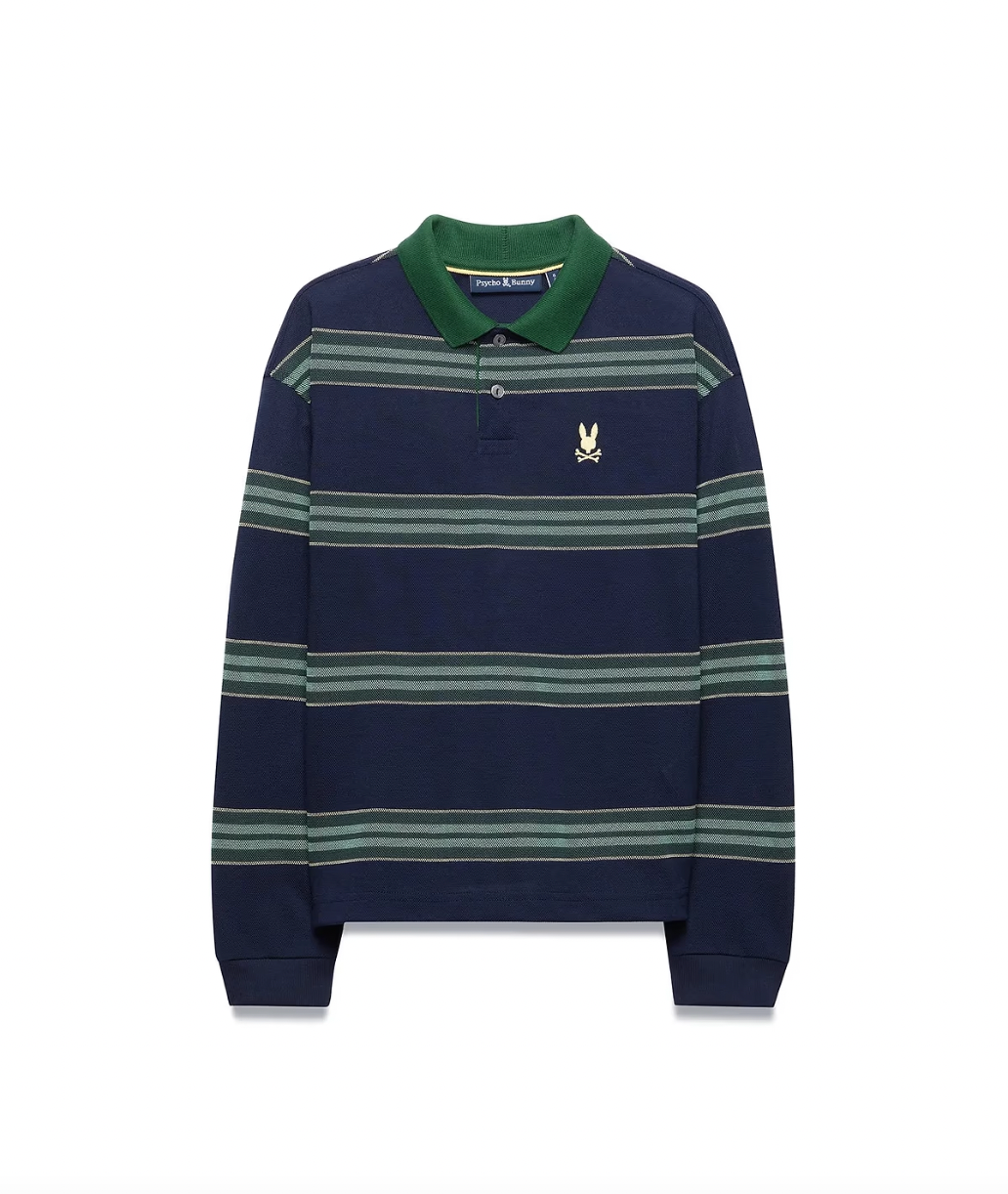 DREW STRIPED L/S POLO (BARITONE) - PSYHCO BUNNY
