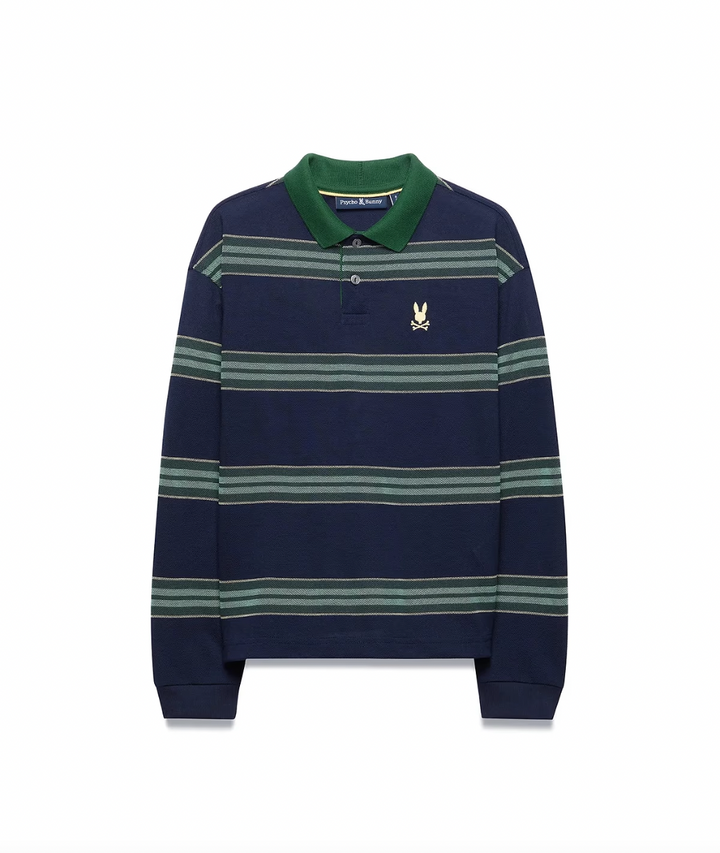 DREW STRIPED L/S POLO (BARITONE) - PSYHCO BUNNY