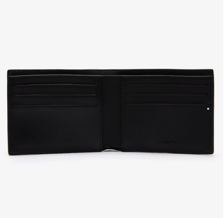 LEATHER BILLFOLD WALLET  - LACOSTE