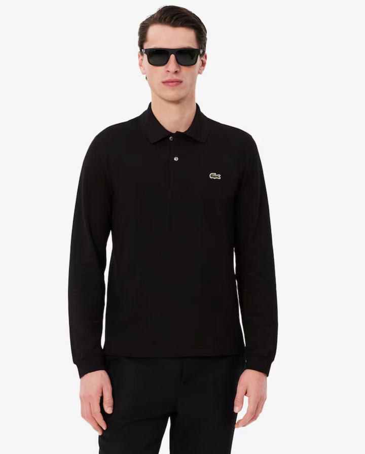 LONG SLEEVE POLO (BLACK) - LACOSTE