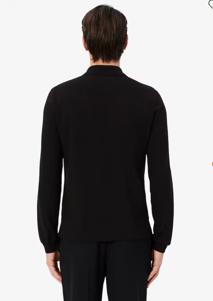 LONG SLEEVE POLO (BLACK) - LACOSTE