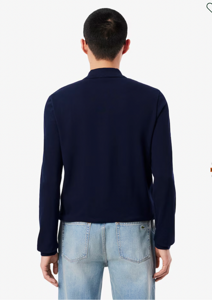 LONG SLEEVE POLO (NAVY) - LACOSTE