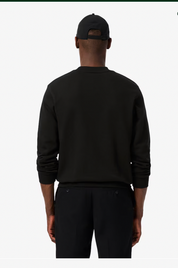 FLEECE SWEATSHIRT (BLACK) - LACOSTE