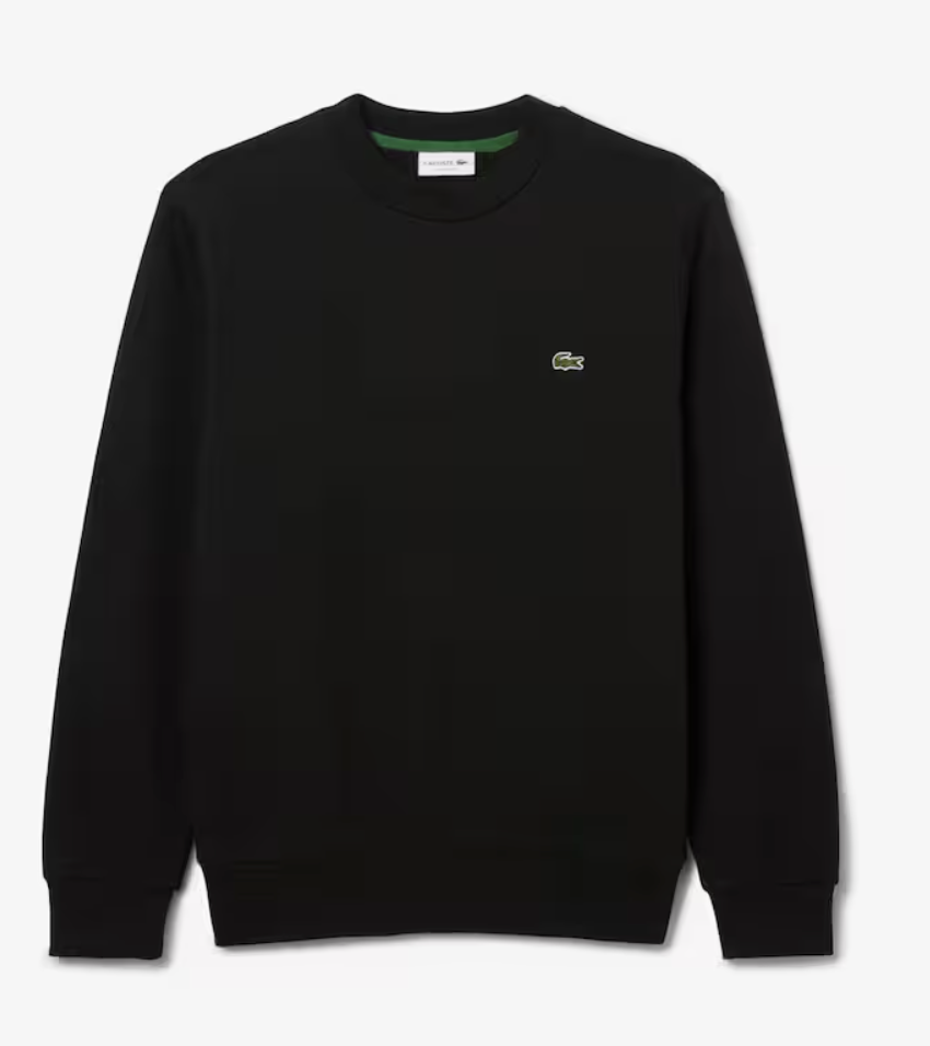 FLEECE SWEATSHIRT (BLACK) - LACOSTE
