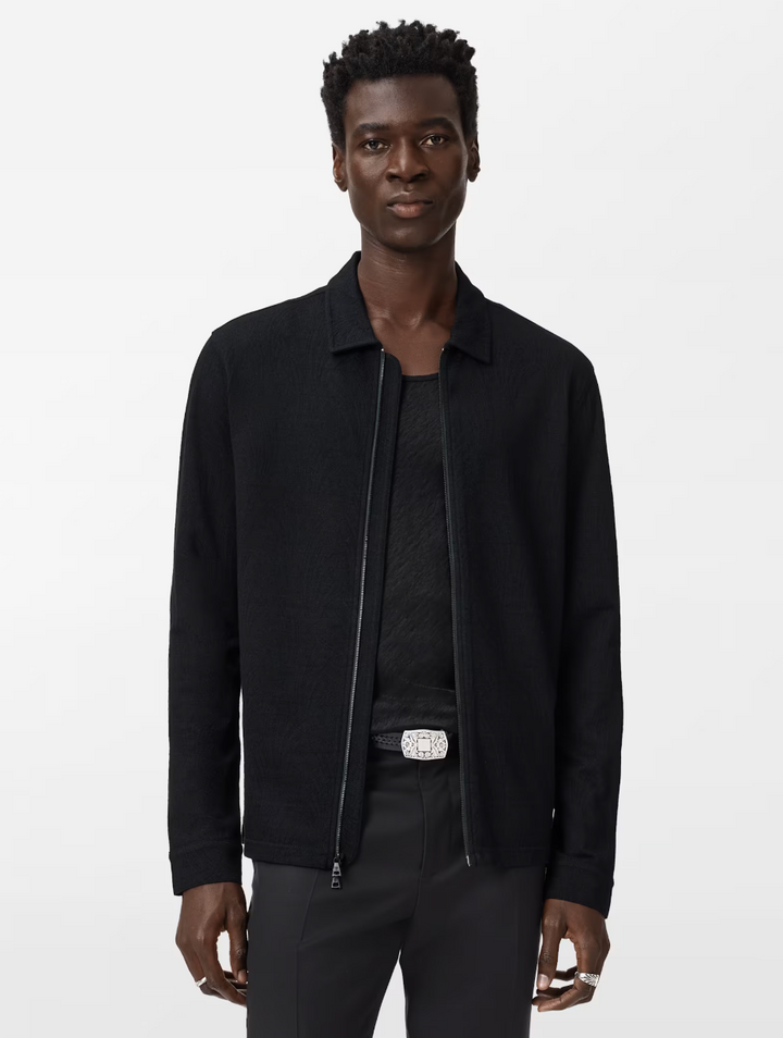 KASSEN ZIP OVER SHIRT (NAVY) - JOHN VARVATOS