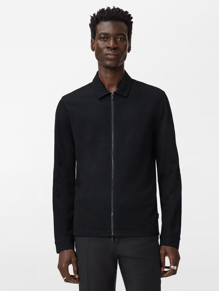 KASSEN ZIP OVER SHIRT (NAVY) - JOHN VARVATOS
