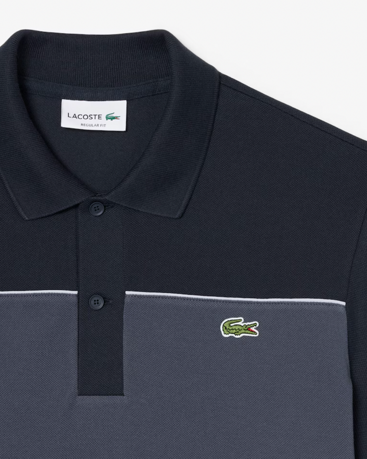 COLOUR BLOCK POLO (BLACK) - LACOSTE