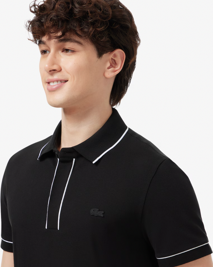 PARIS STRETCH POLO (BLACK) - LACOSTE