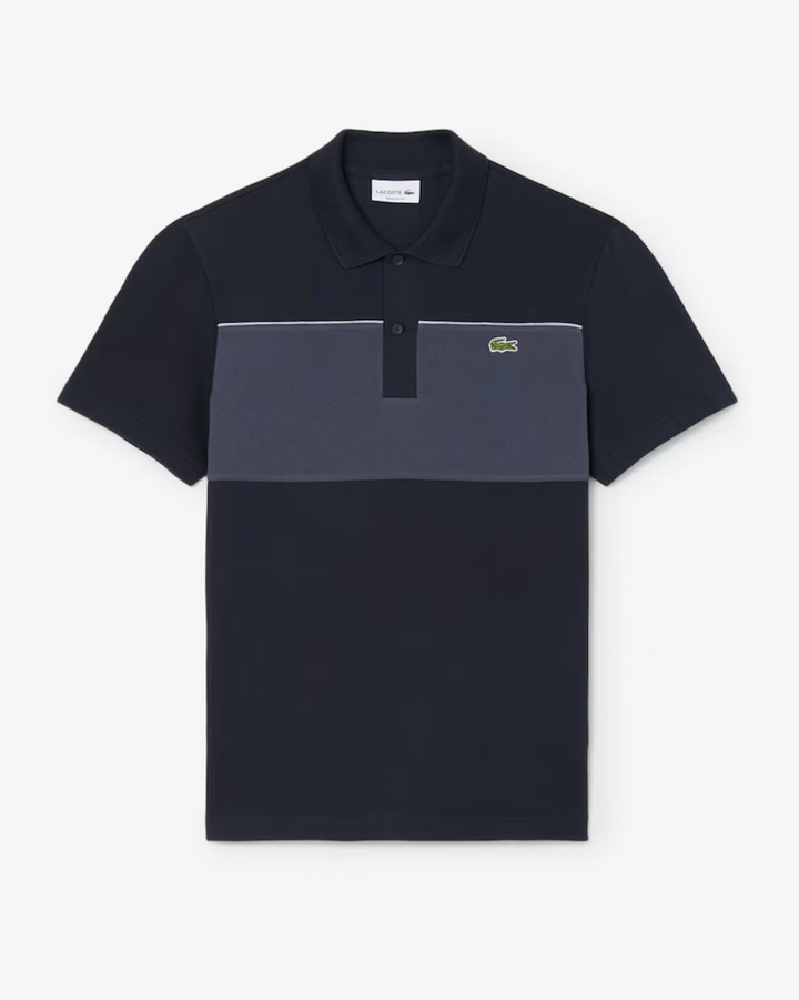COLOUR BLOCK POLO (BLACK) - LACOSTE