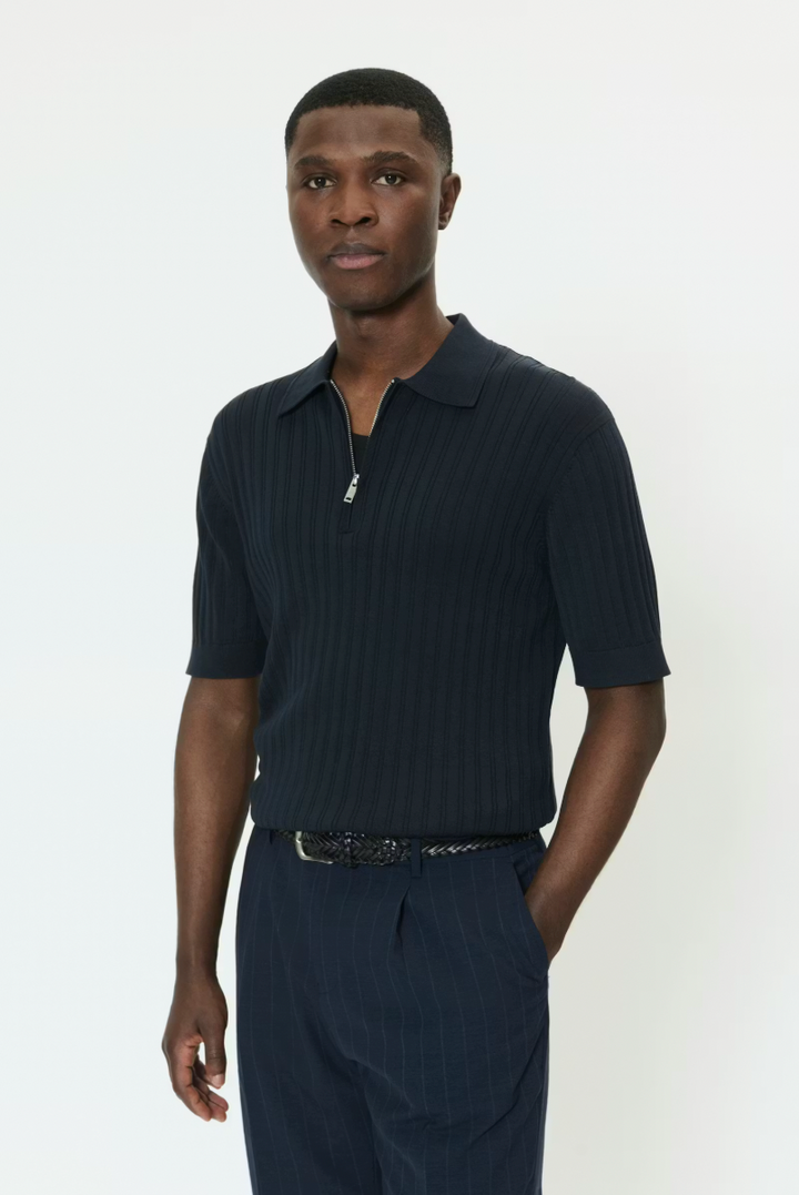 MAPOLO ZIP KNIT (NAVY) - MATINIQUE