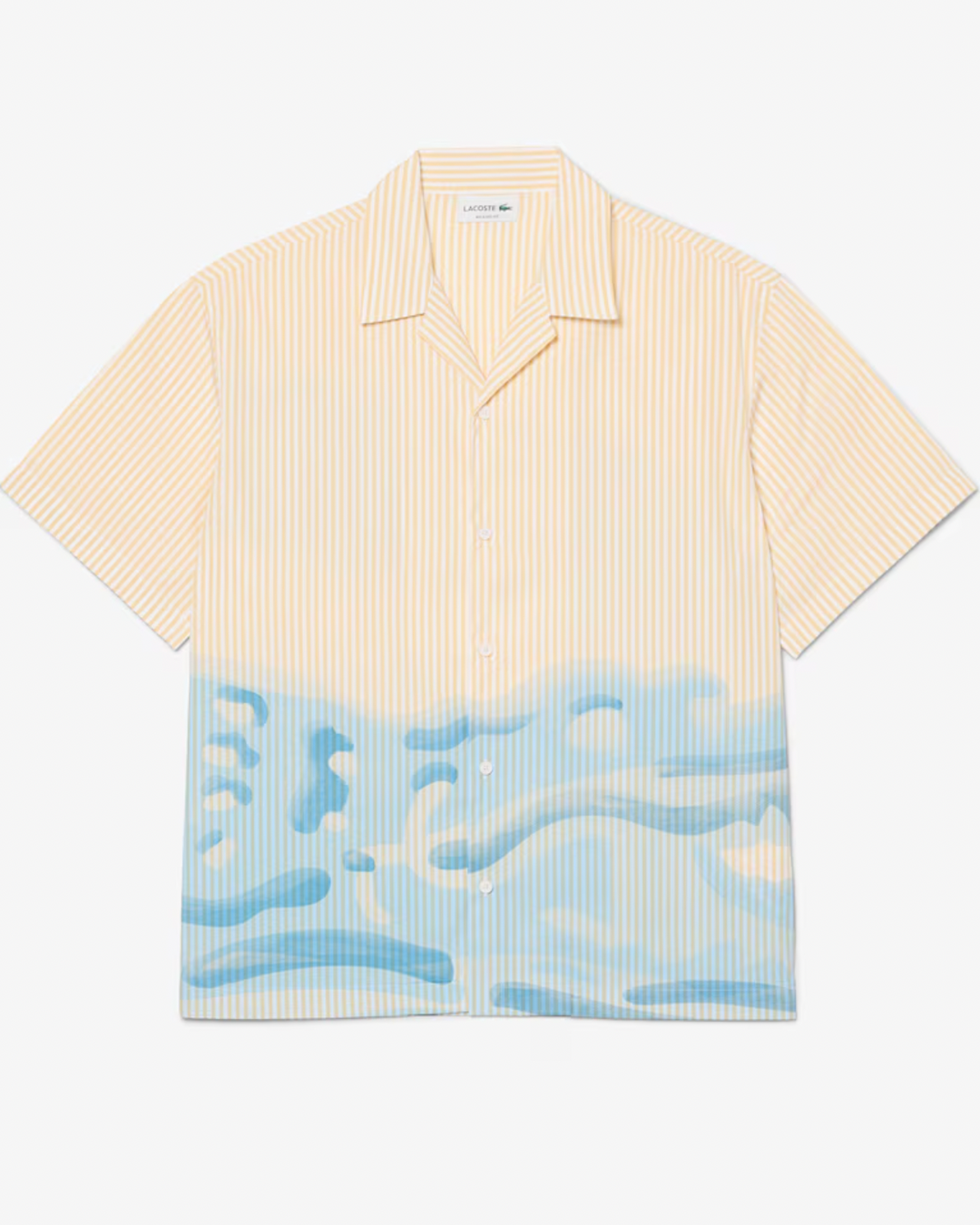 STRIPED CROCODILE SHIRT (BEIGE) - LACOSTE