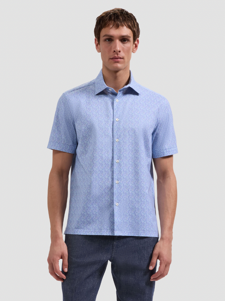 MILO SHORT SLEEVE SHIRT (IRIS) - BUGATCHI