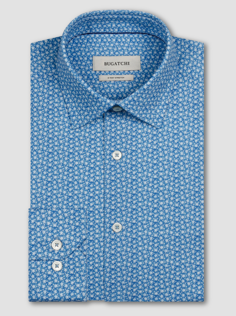 JAMES LONGSLEEVE SHIRT (CLASSIC BLUE) - BUGATCHI