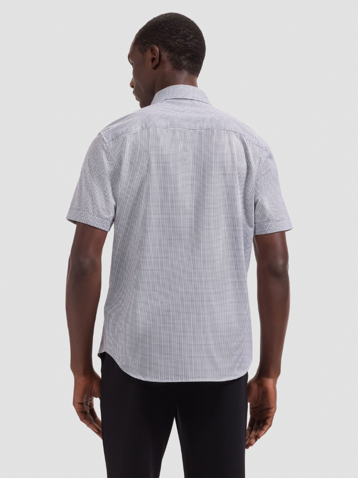 MILES SHORT SLEEVE SHIRT (WHITE) - BUGATCHI