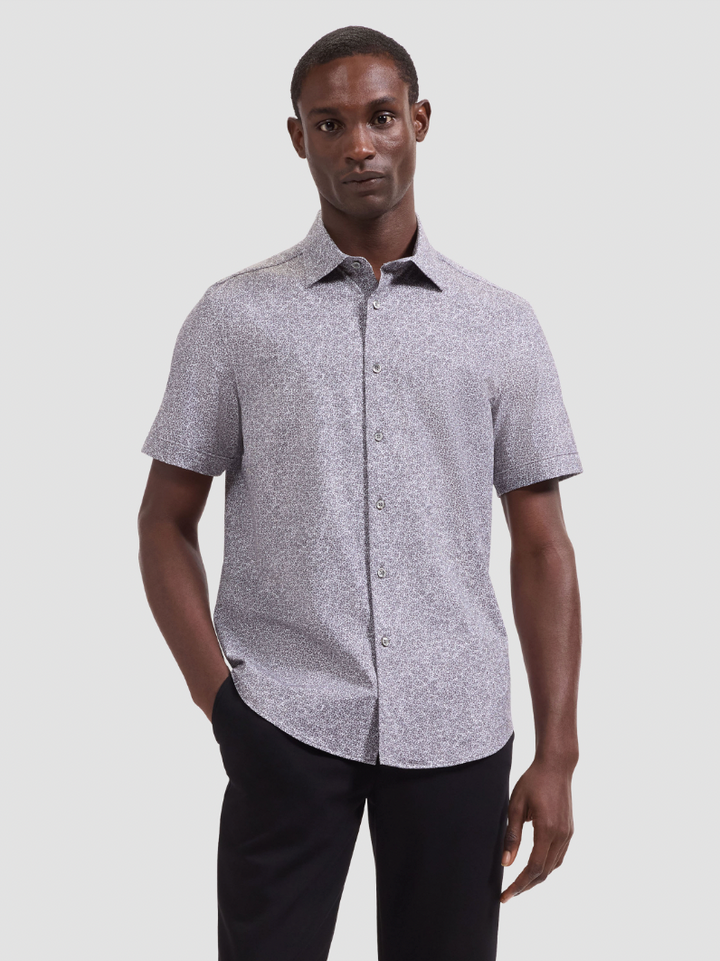 MILES SHORT SLEEVE SHIRT (GRAPHITE) - BUGATCHI