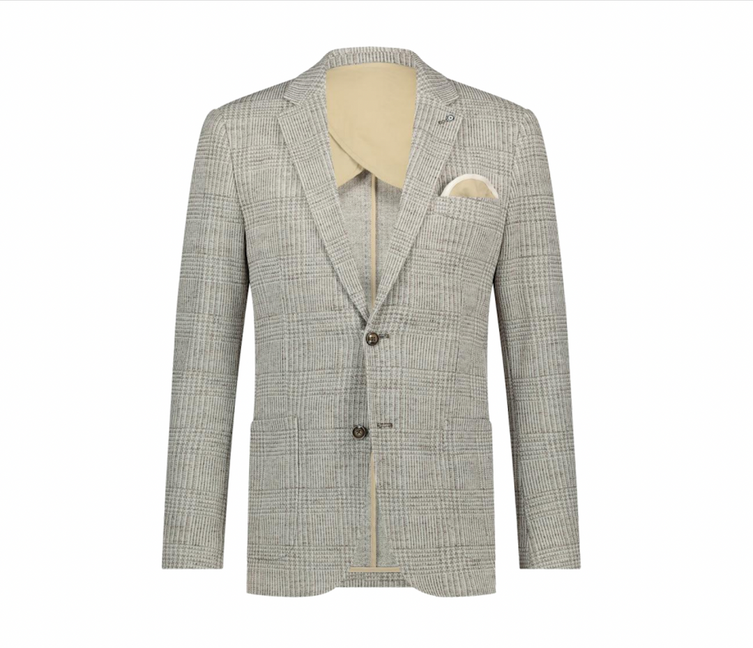 CHECK BLAZER (BROWN) - BLUE INDUSTRY