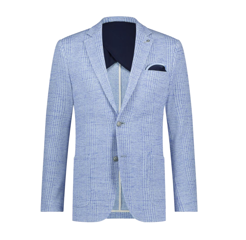 CHECK BLAZER (INDIGO) - BLUE INDUSTRY